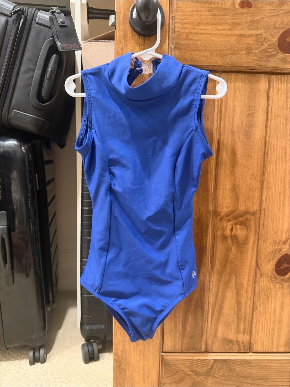 MARIIA CROWN, Girls Mock Neck Tank Leotard, size M